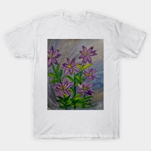 lillys growing wild in a field T-Shirt